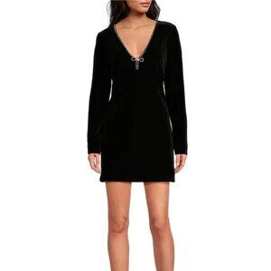 Lucy Paris Izumi Velvet Cocktail Dress Women's Small S Black NWT